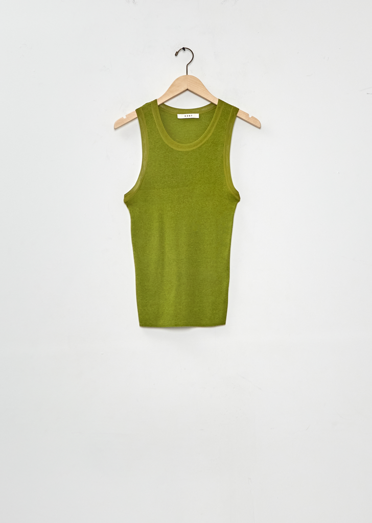 Heirloom Knit Tank — Asparagus