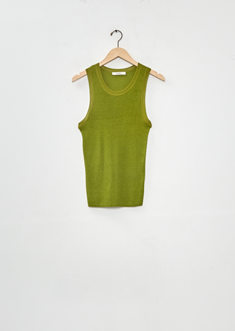 Heirloom Knit Tank — Asparagus