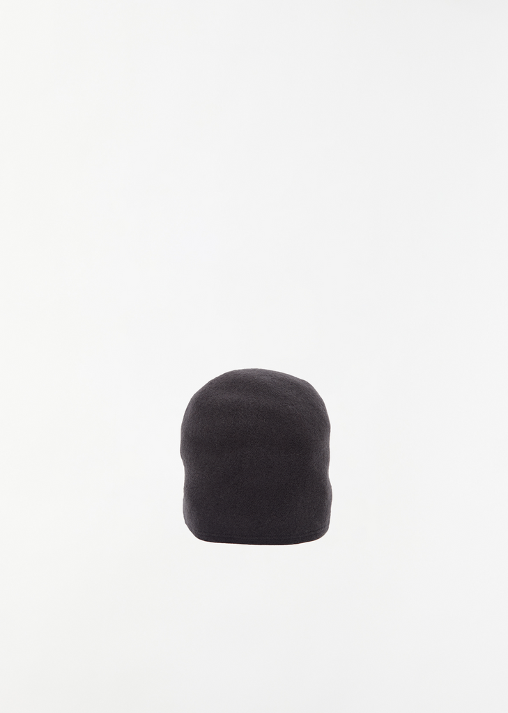 Taiga Wool Medium Long E Beanie — Dark Grey