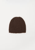 May Cashmere Silk Beanie — Umbra / Dark Taupe