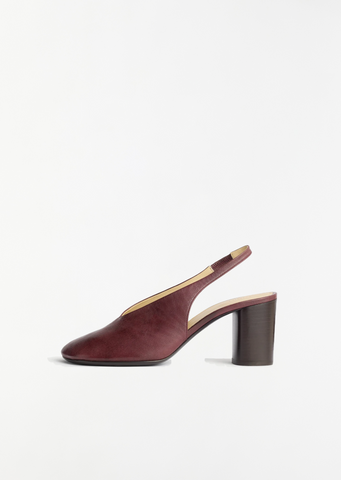 Glove Slingback 80 Heel — Amaretto