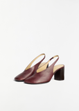 Glove Slingback 80 Heel — Amaretto