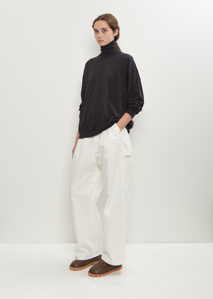 Maffei Wool Turtleneck Pullover — Charcoal Melange