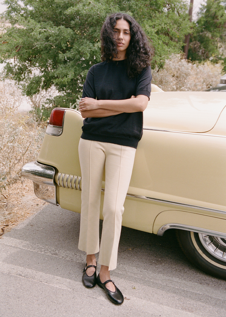 Stretch Cotton Kick Pant — Light Khaki