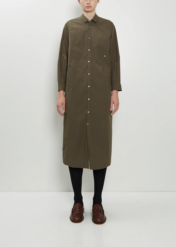 Breathing Cotton Shirt Dress