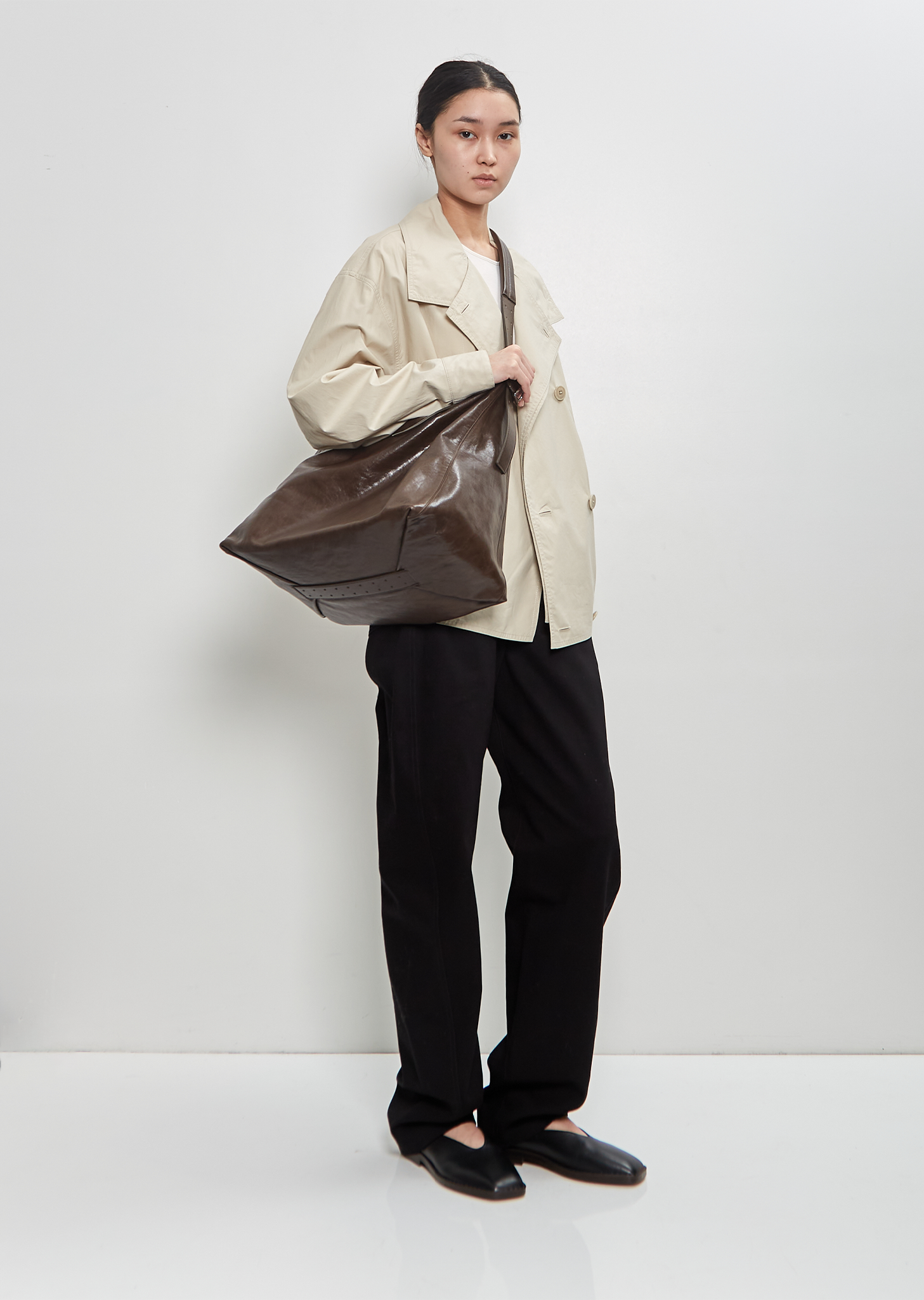 Belted Hobo Bag — Dark Brown – La Garçonne Belted Hobo Bag — Dark Brown – La Garçonne