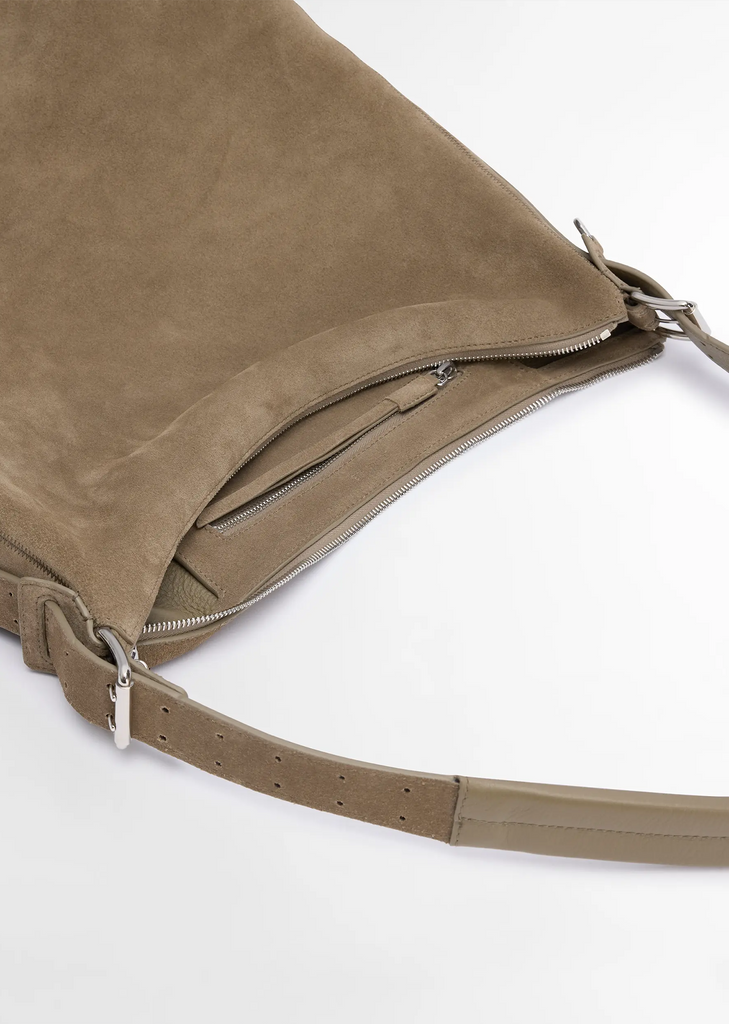 Belted Hobo Bag — Pebble