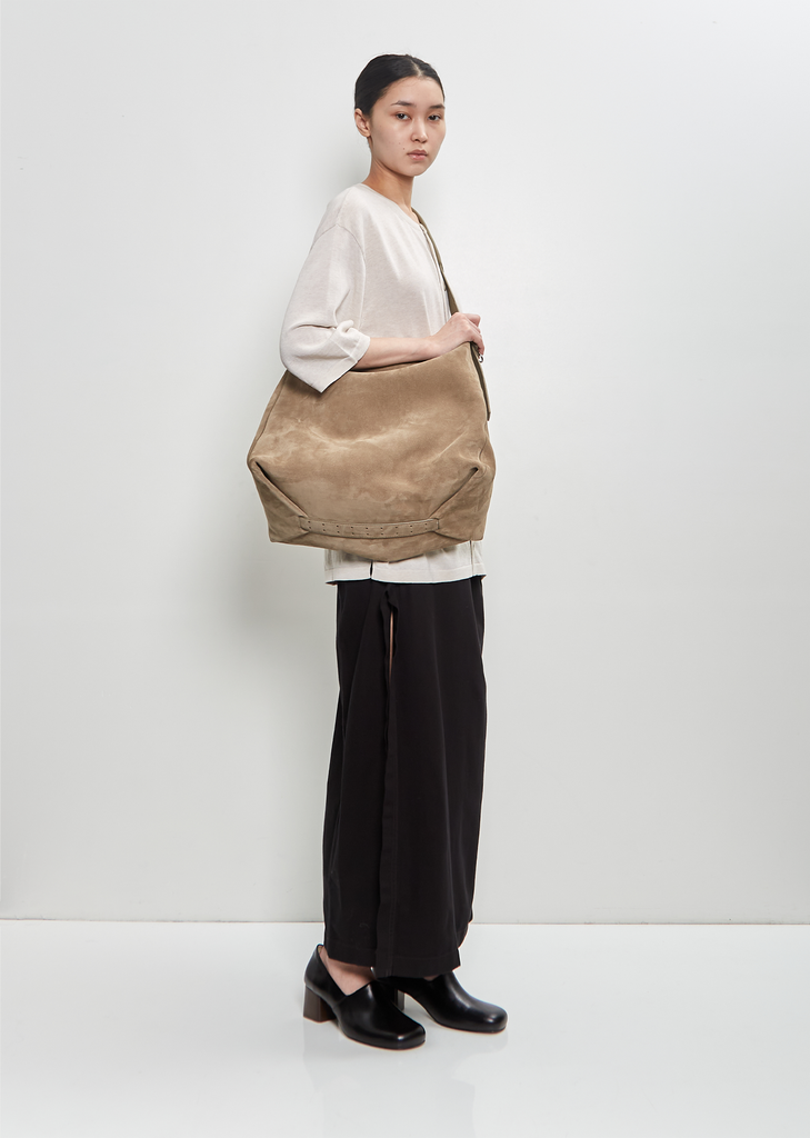 Belted Hobo Bag — Pebble