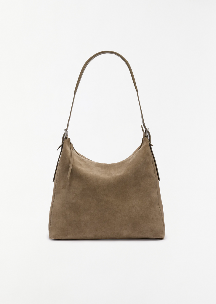 Belted Hobo Bag — Pebble