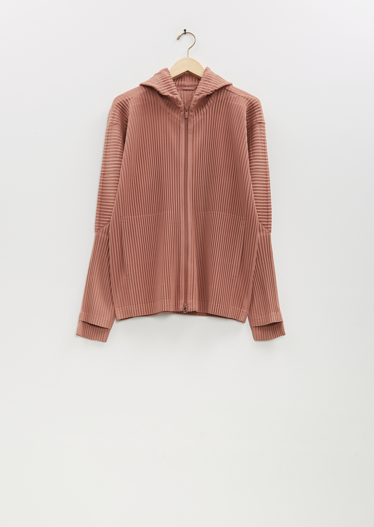 Zip Up Pleated Blouson