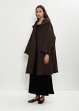 Double Face Wool Hooded Coat