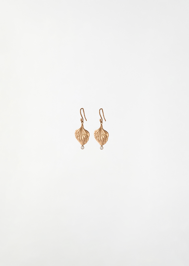 Hydrangea Petal Diamond Earrings