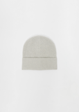 Ribbed Wool Cashmere Hat — Ice