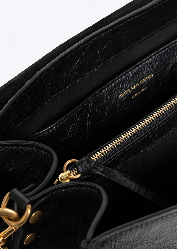 Buckle Leather Satchel