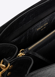 Buckle Leather Satchel