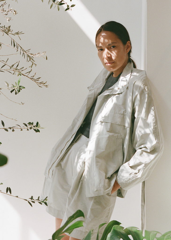 Crumpled Technical Cotton U Blouson