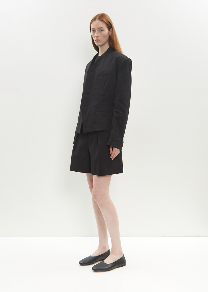 Washi Paper Ensemble U Jacket — Black