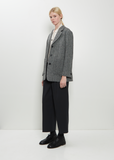 Reaxed Three Button Wool Jacket