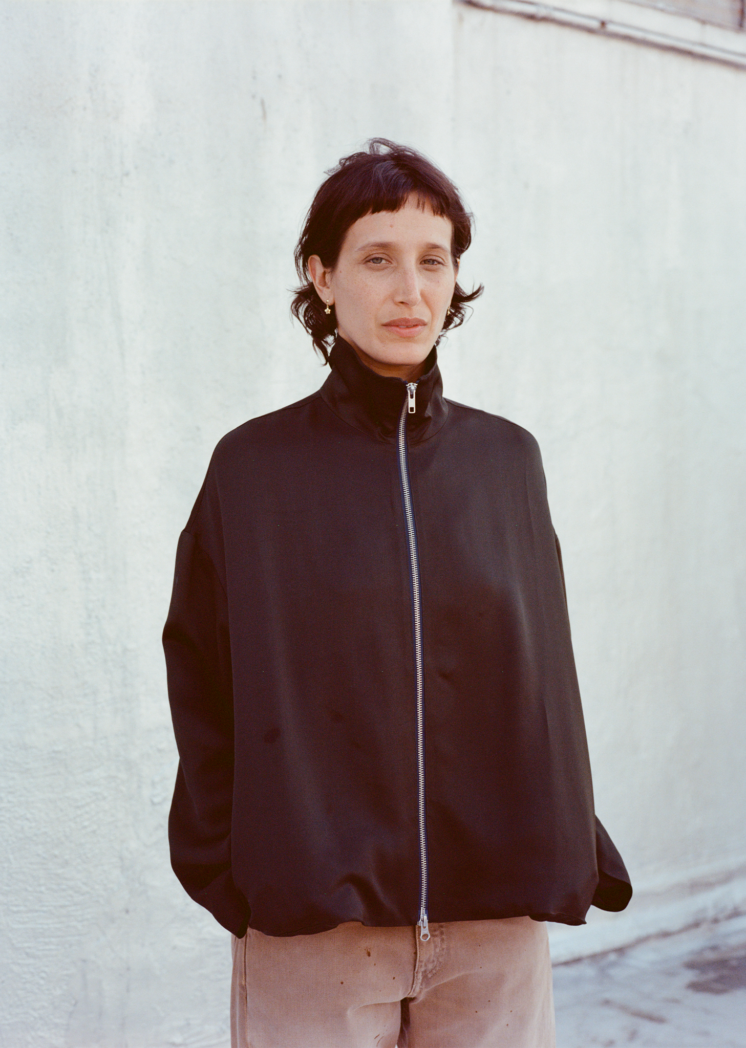 Viscose Liquid Jacket — Forest – La Garçonne Viscose Liquid Jacket — Forest – La Garçonne