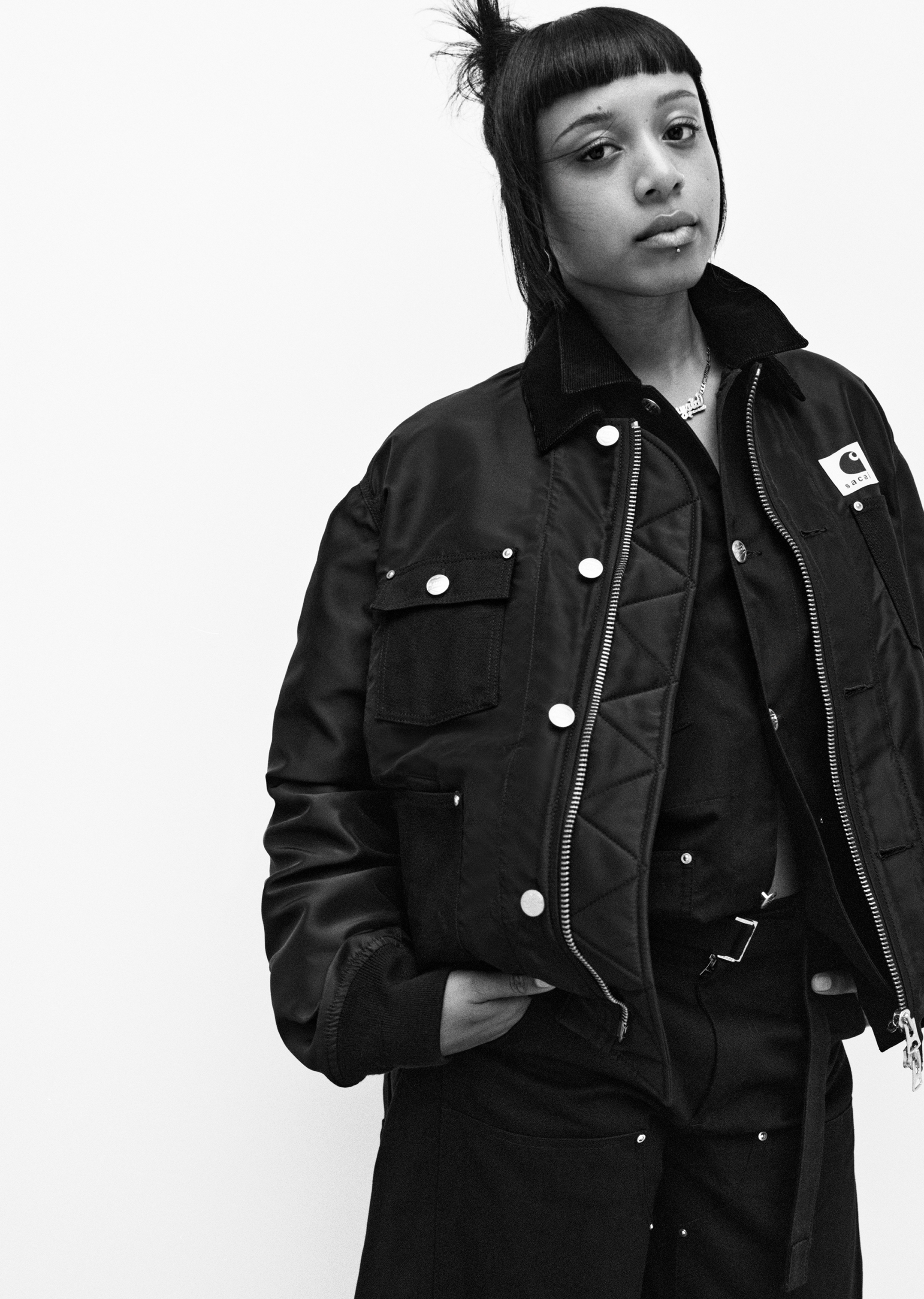 Nylon Twill x Duck Blouson – La Garçonne Nylon Twill x Duck Blouson – La Garçonne