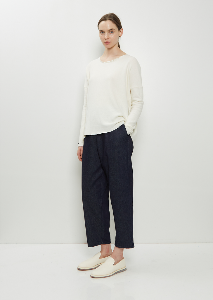 Stretch Jersey Sweater — Milk