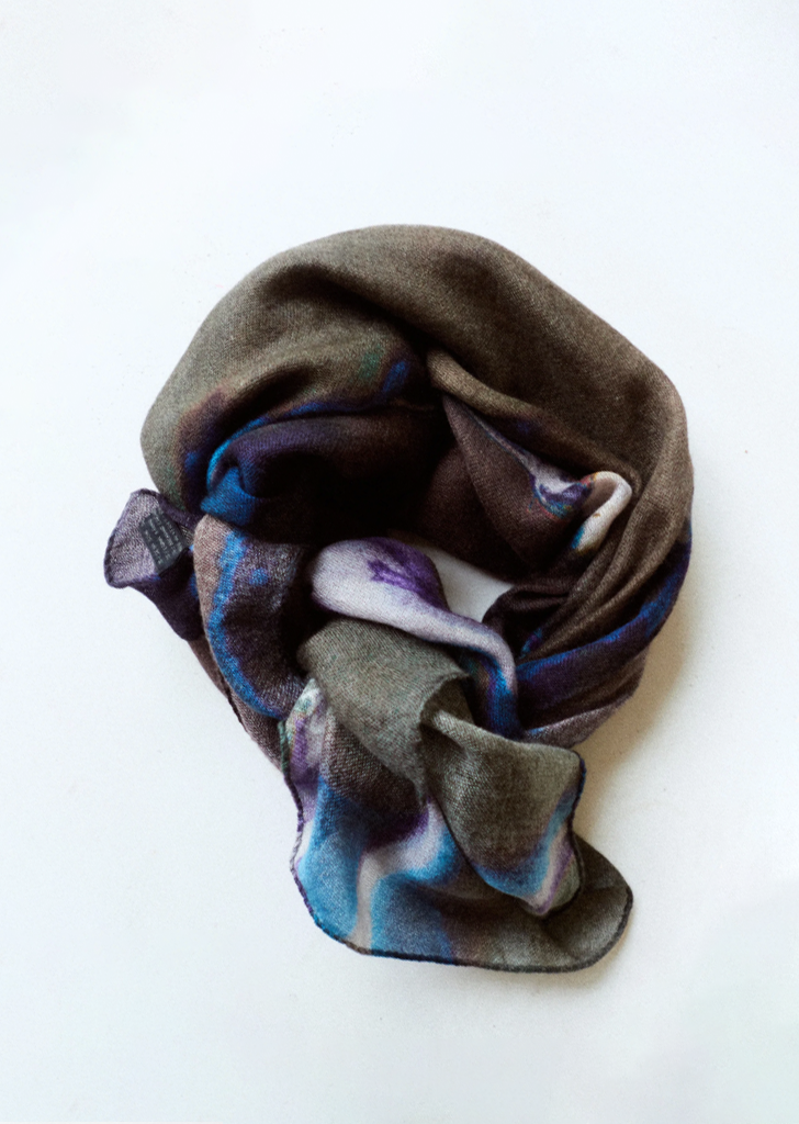 Exclusive Silk Cashmere Scarf — Plants