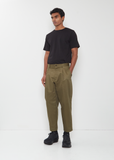 Pleated Cotton Pants