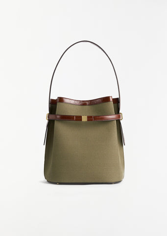 Belted Bucket Bag