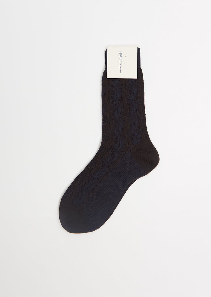 Knitted Socks — Blue