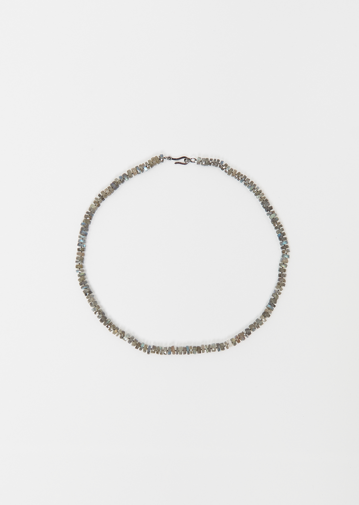Labradorite Beaded Necklace, 45cm