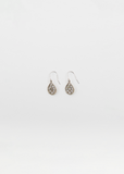 Bijoux Lace Earrings — White Gold