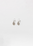Bijoux Lace Earrings — White Gold
