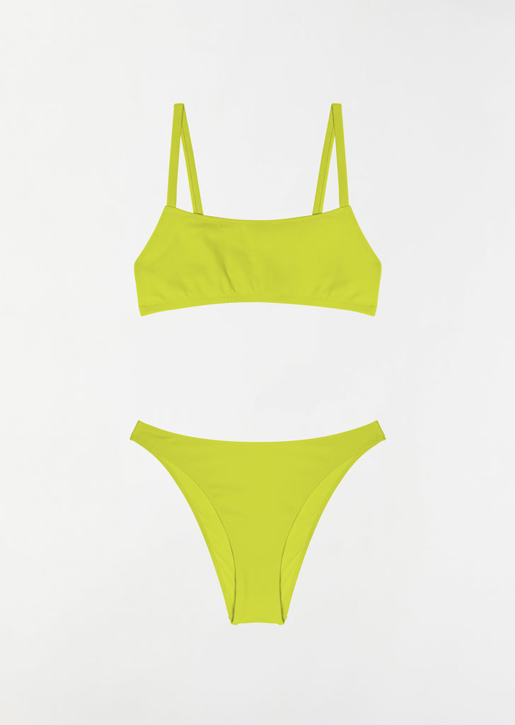 Undici Low Waist Bikini — Lime