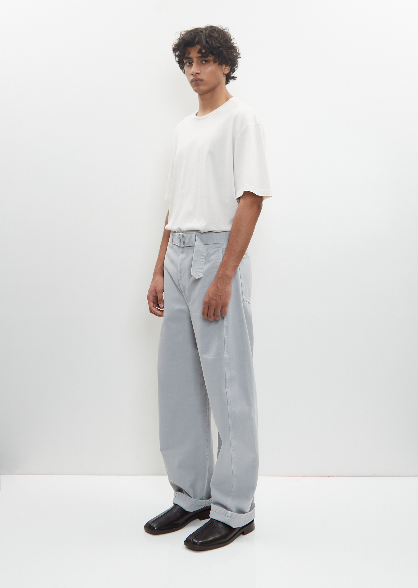 パンツ LEMAIRE 25SS TWISTED BELTED PANTS Cotton Denim Twisted Belted Pants – La Garçonne