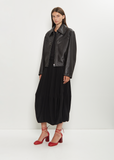 Boxy Leather Blouson