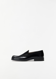 Shiny Finish Leather Loafer