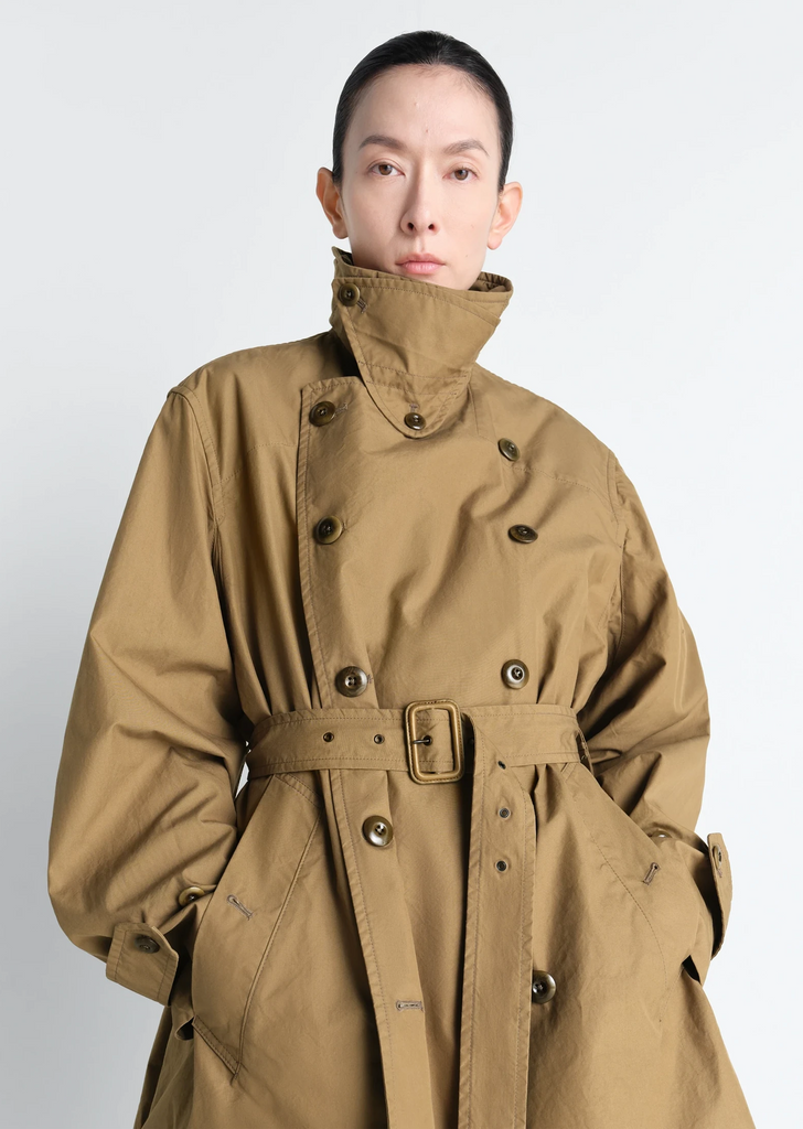 Cropped Cotton Trench