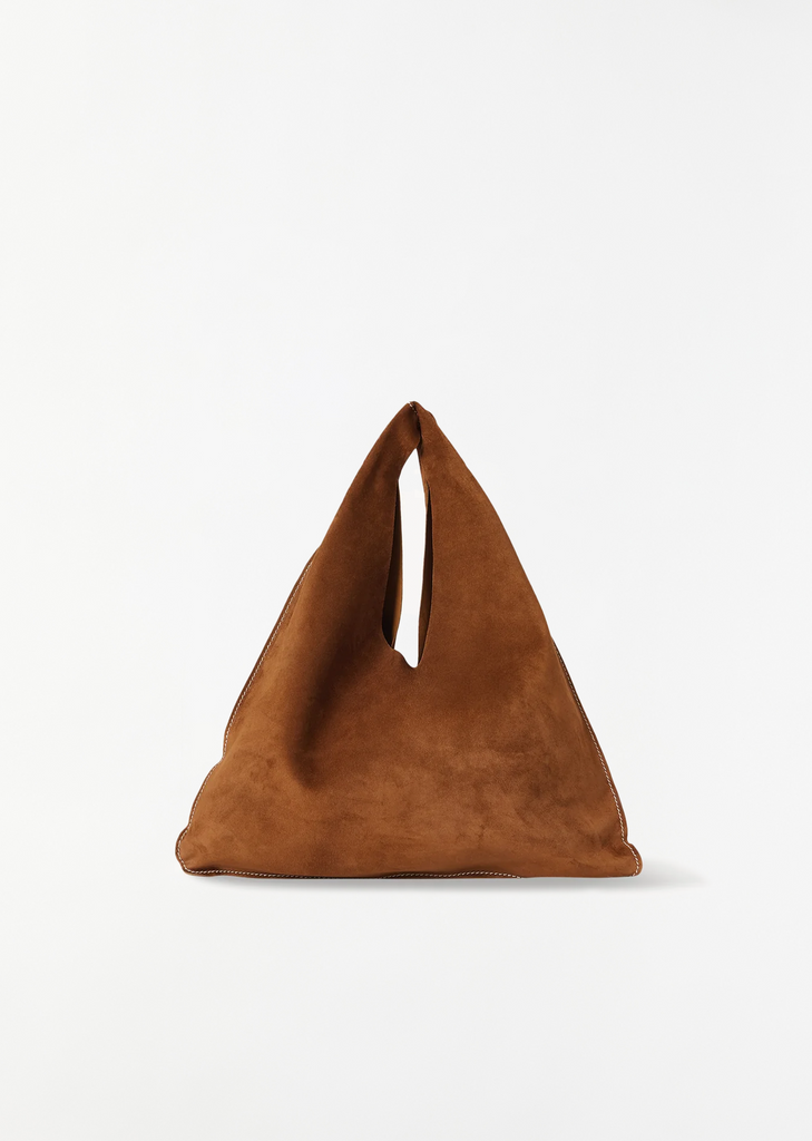 Suede Bindle, Small — Bistre