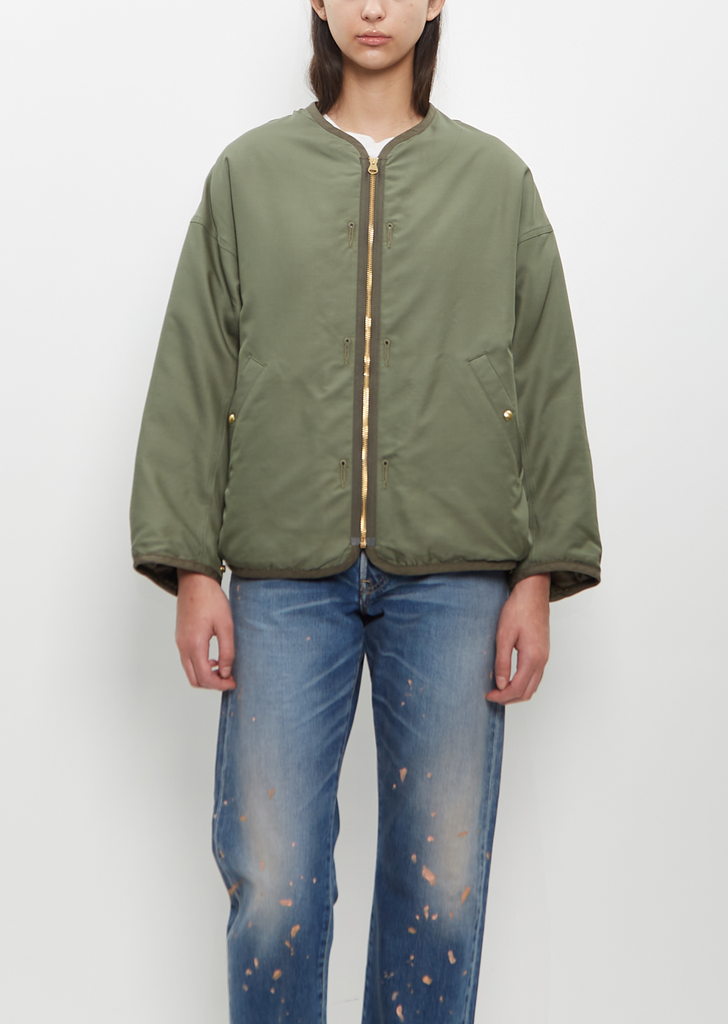 Reversible Liner Down Jacket — Olive