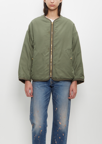 Reversible Liner Down Jacket — Olive
