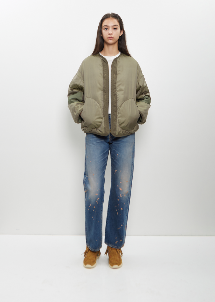 Reversible Liner Down Jacket — Olive