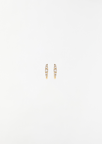 Diamond Rivulet Medium Oval Hoops