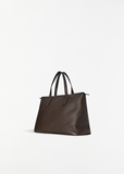 Marcel Leather Handbag — Walnut Shadow