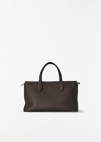 Marcel Leather Handbag — Deep Brown