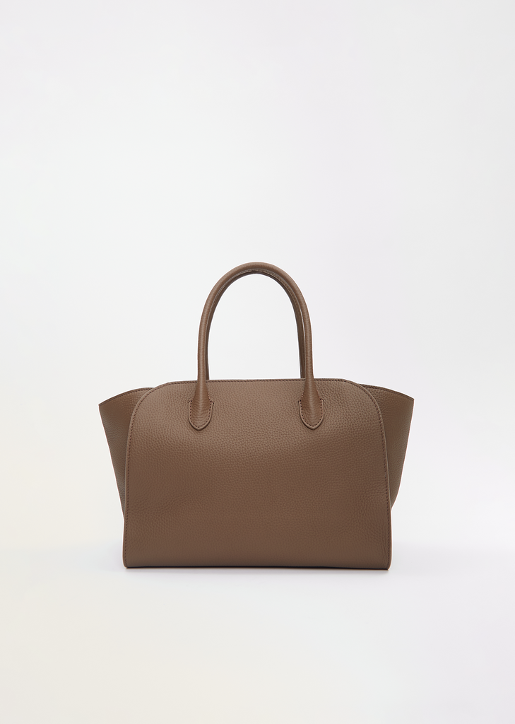 Marlo 12 Grained Leather Bag — Dark Olive