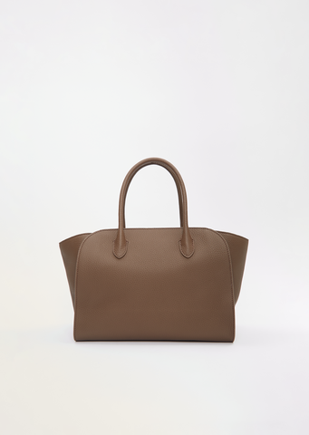 Marlo 12 Grained Leather Bag — Dark Olive