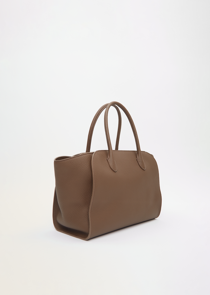 Marlo 12 Grained Leather Bag — Dark Olive