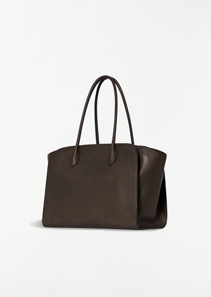 Marlo 14 Saddle Leather Bag — Walnut Shadow