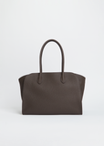 Marlo 14 Grained Leather Bag — Deep Brown