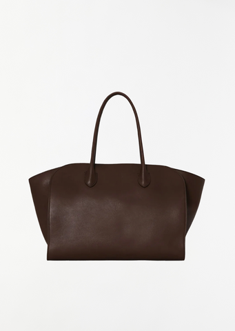 Marlo 14 Saddle Leather Bag — Deep Brown